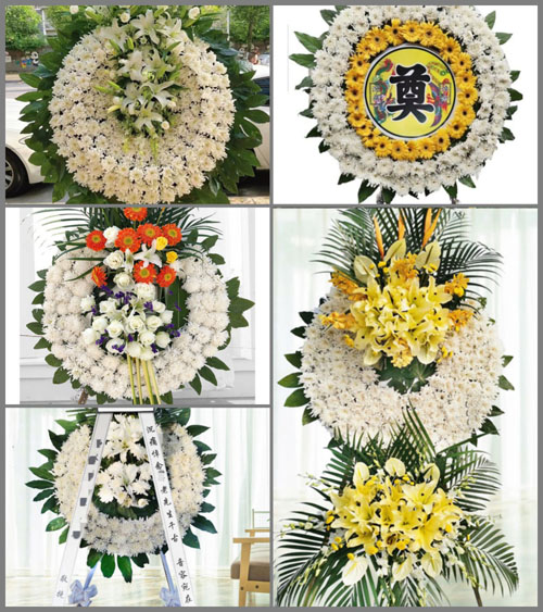湖南永州道县桥头镇落洞村花圈速递